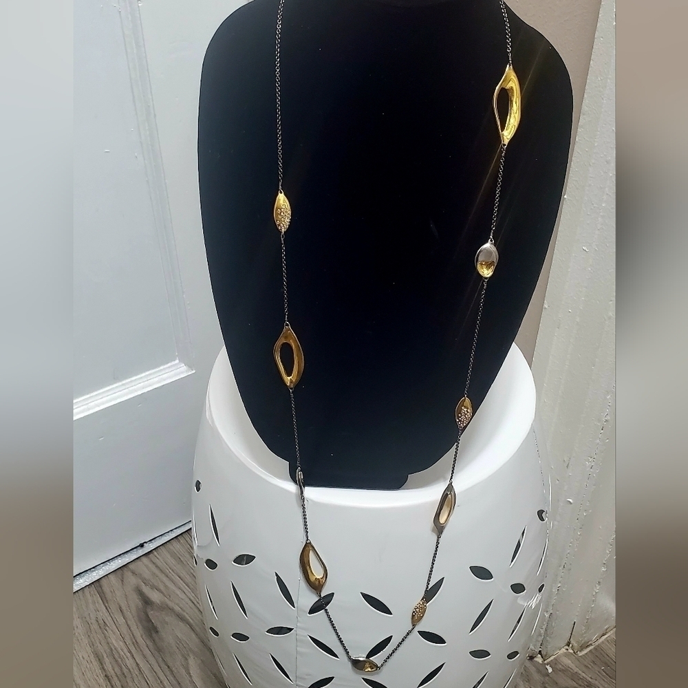 Long Multitone Chain Necklace. 🌴 - Picture 7 of 11